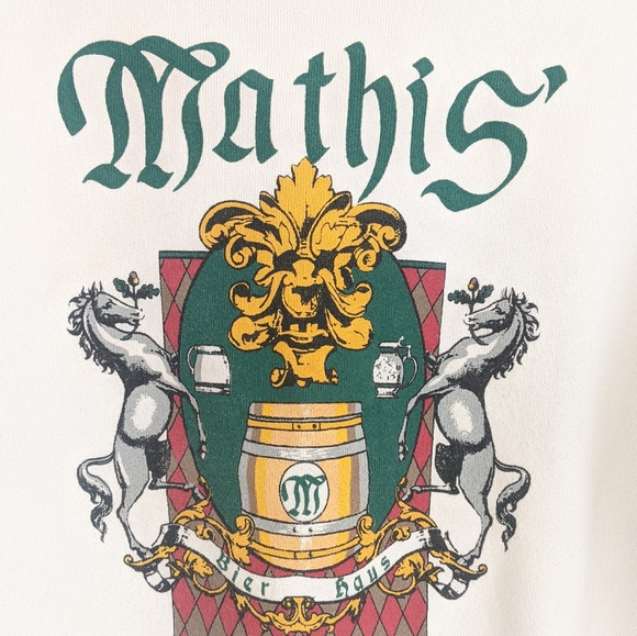 Vtg 80s White Grunge Cropped Oversized Sweatshirt - Picture 4 of 13